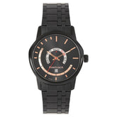 Fastrack Men's Watch Analog Black Dial with Black Stainless Steel Band, 3279NM01